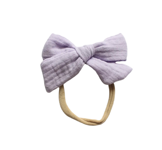 Baby Bow Headband - Lilac