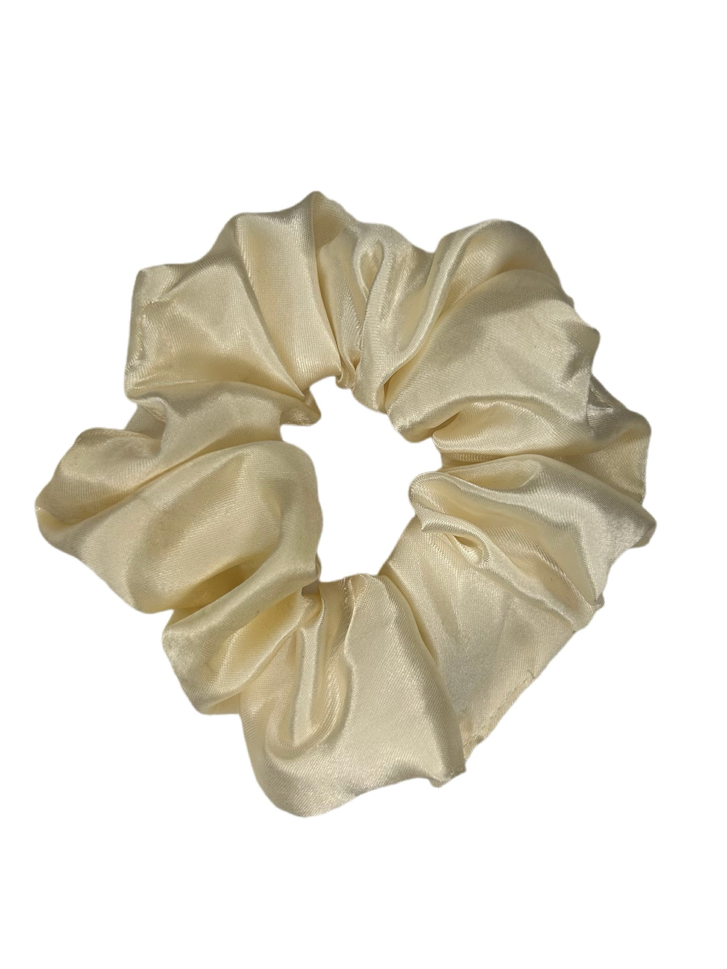 Champagne Satin Scrunchie