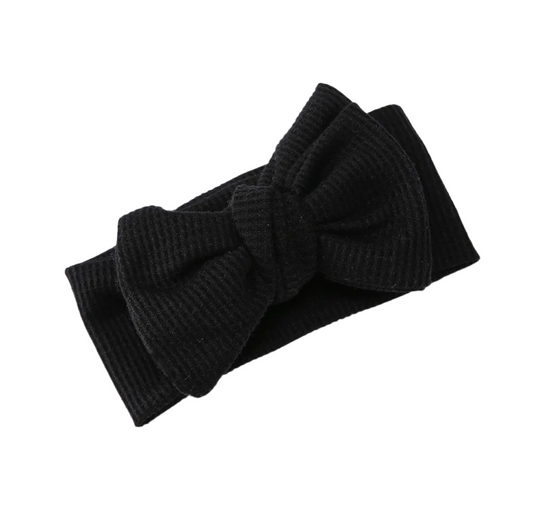 Baby Turban Wrap Headband - Black