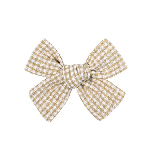 Baby Clip Bow - Gingham